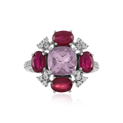 Anillo en plata con Amatista Rosa de Francia