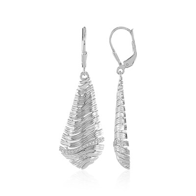 Pendientes en plata con Zircón (MONOSONO COLLECTION)