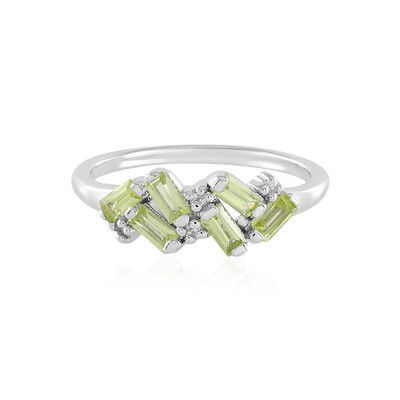 Anillo en plata con Peridoto