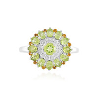 Anillo en plata con Peridoto