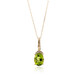 Collar en oro con Peridoto de Dashihe (CIRARI)