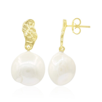 Pendientes en plata con Perla Freshwater (TPC)