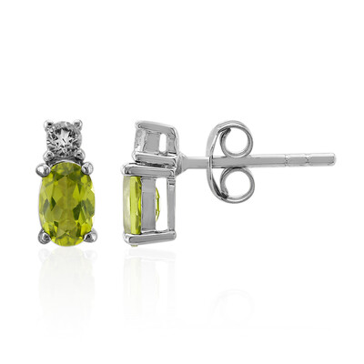 Pendientes en plata con Peridoto de Birmania