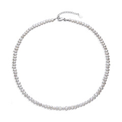 Collar en plata con Perla blanca Freshwater