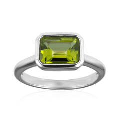 Anillo en plata con Peridoto (CUSTODANA)