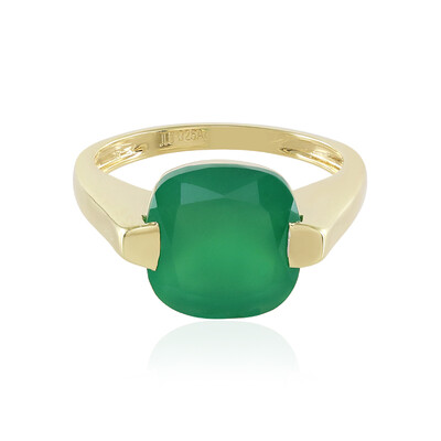 Anillo en plata con Ónix verde