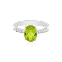 Anillo en plata con Peridoto de Arizona