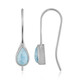 Pendientes en plata con Larimar (Bali Barong)