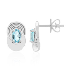 Pendientes en plata con Apatita azul (Pallanova)