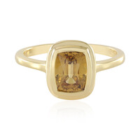 Anillo en plata con Zircón amarillo (Adela Silber)