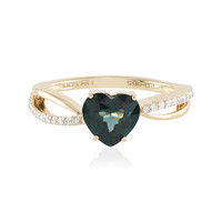 Anillo en oro con Espinela verde Yen (AMAYANI)