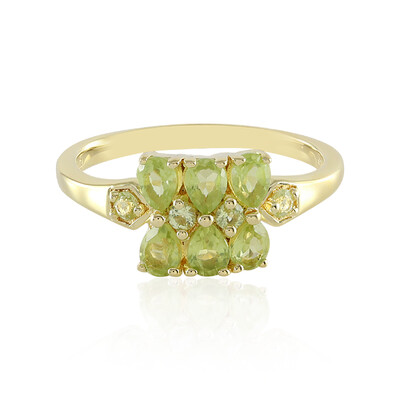 Anillo en plata con Peridoto