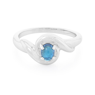 Anillo en plata con Apatita azul rey