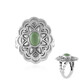 Anillo en plata con Turquesa verde (Desert Chic)