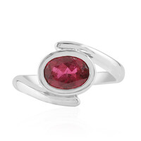 Anillo en plata con Turmalina rosa de Brasil (Pallanova)