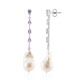 Pendientes en plata con Perla blanca Freshwater (TPC)