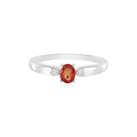 Anillo en plata con Zafiro Padparadscha