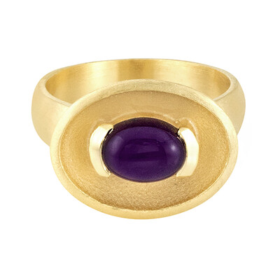 Anillo en plata con Calcedonia morada (MONOSONO COLLECTION)