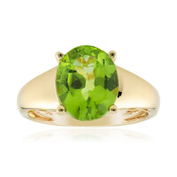 Anillo en oro con Peridoto de Dashihe (CIRARI)