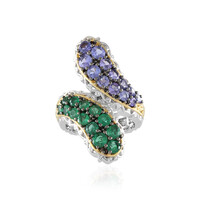 Anillo en plata con Esmeralda de Zambia (Gems en Vogue)