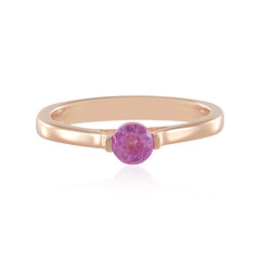 Anillo en plata con Zafiro rosa de Madagascar