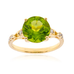 Anillo en oro con Peridoto de Dashihe (CIRARI)