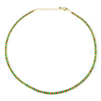 Collar en plata con Ópalo verde de Etiopia (Riya)