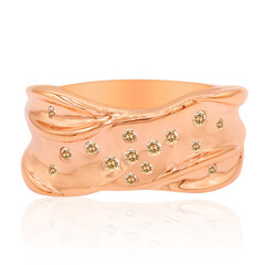 Anillo en oro con Diamante rosa de Francia de Argyle SI1