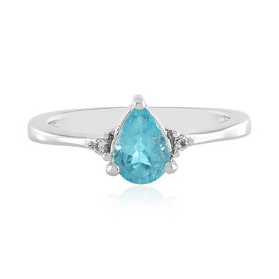 Anillo en plata con Apatita azul