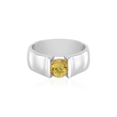 Anillo en plata con Berilo amarillo