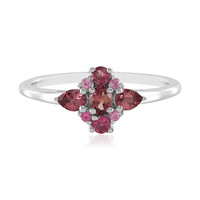 Anillo en plata con Turmalina rosa de Brasil