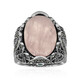 Anillo en plata con Cuarzo rosa (Annette classic)