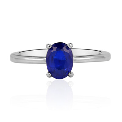 Anillo en plata con Espinela azul royal