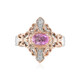 Anillo en plata con Fluorita rosa (Dallas Prince Designs)