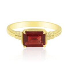 Anillo en oro con Tibetana roja (Adela Gold)