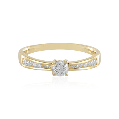 Anillo en oro con Diamante limpio a lupa F (LUCENT DIAMONDS)