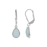 Pendientes en plata con Aguamarina