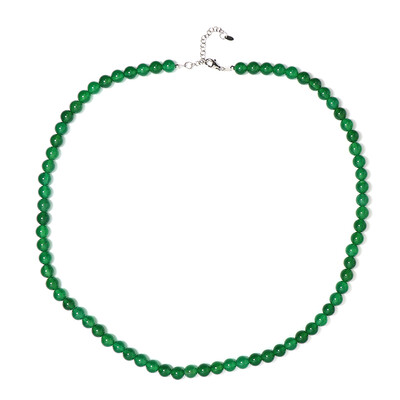 Collar en plata con Ónix verde