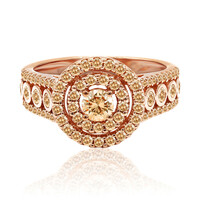 Anillo en oro con Diamante rosa de Francia de Argyle SI1