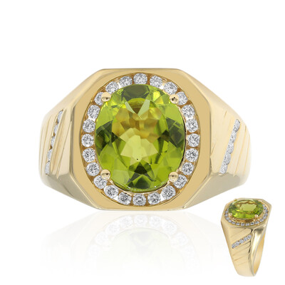 Anillo en oro con Peridoto de Dashihe (CIRARI)