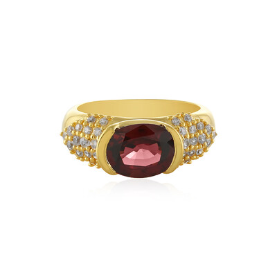 Anillo en plata con Zircón rosado