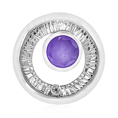 Colgante en plata con Jade lavanda (MONOSONO COLLECTION)