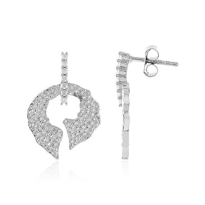 Pendientes en plata con Zircón (MONOSONO COLLECTION)