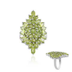 Anillo en plata con Peridoto