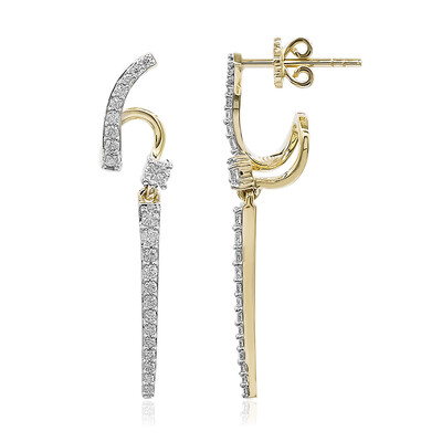 Pendientes en oro con Diamante SI1 (G) (Annette)