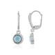 Pendientes en plata con Larimar