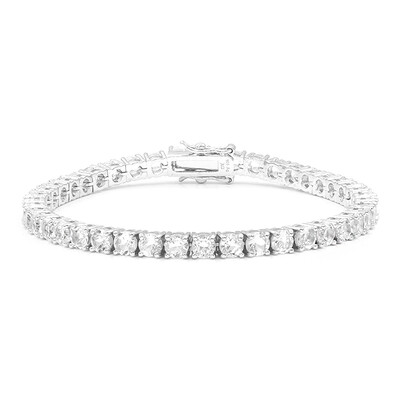 Brazalete en plata con Topacio blanco