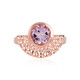 Anillo en plata con Amatista Rosa de Francia (MONOSONO COLLECTION)