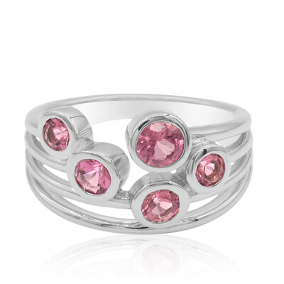 Anillo en plata con Turmalina rosa