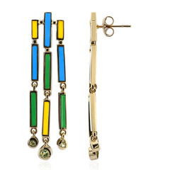 Pendientes en plata con Peridoto